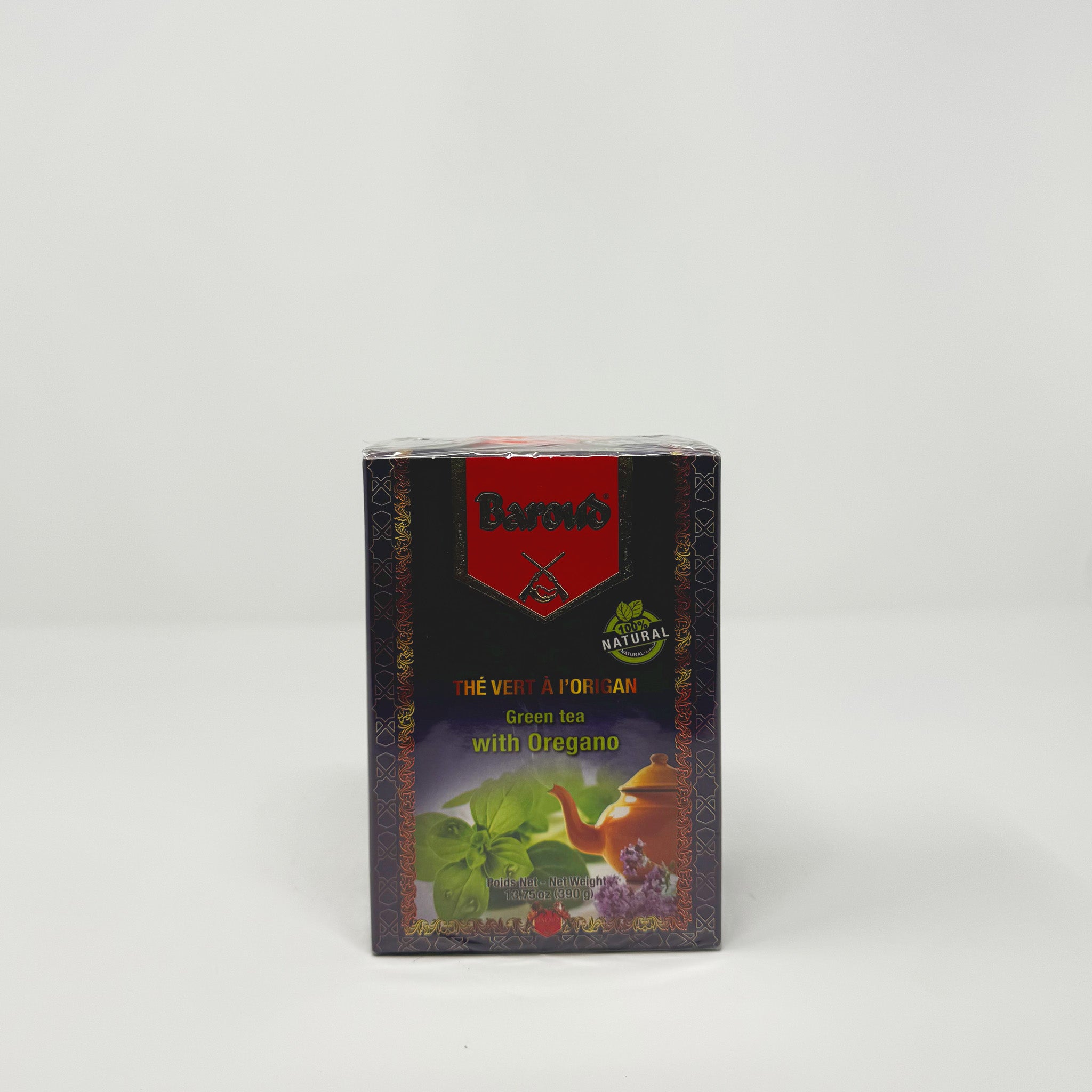 Baroud Tea Baroud Moroccan Green tea with oregano 390g – Two Brothers Halal Market