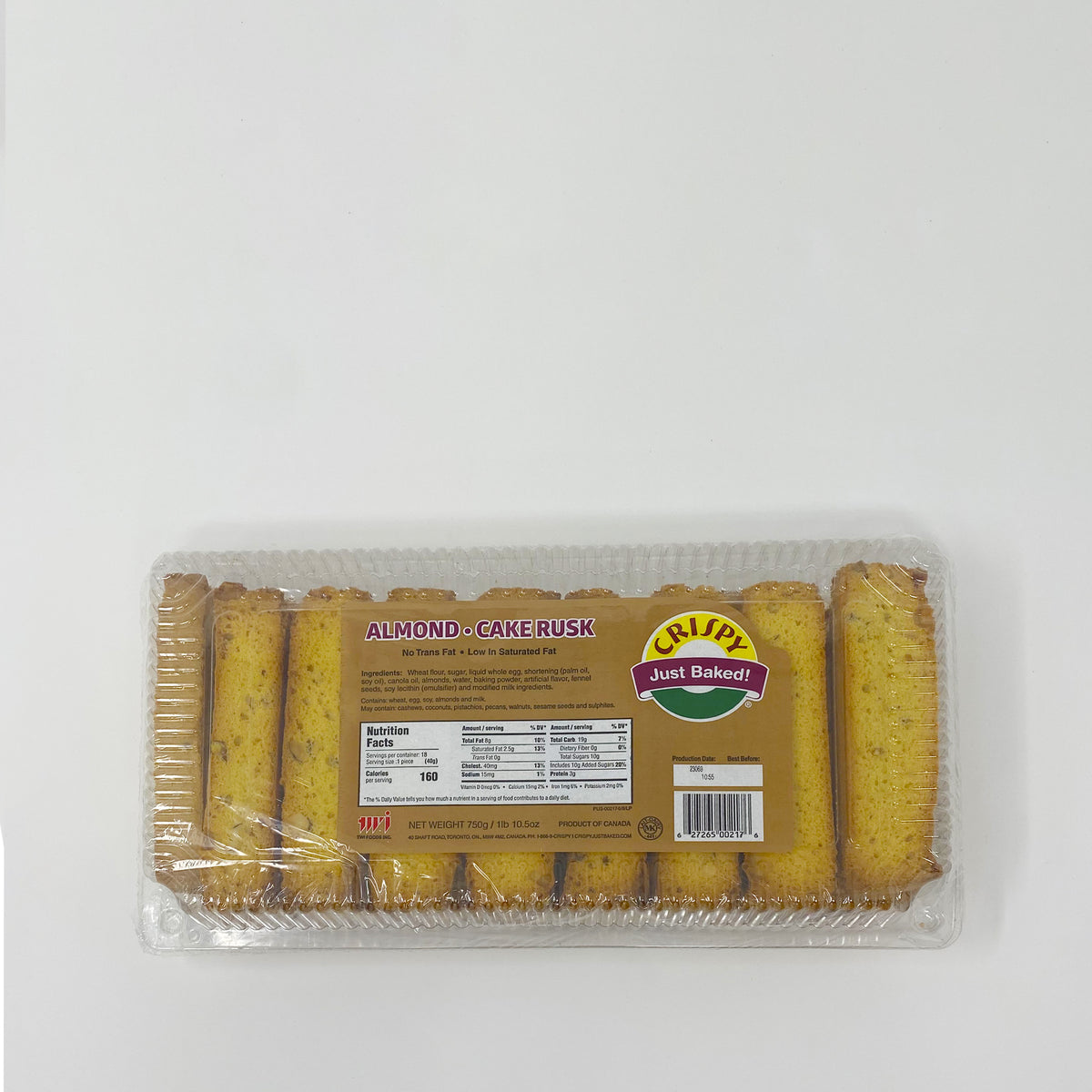 Crispy Almond -Cake Rusk 750g – Two Brothers Halal Market