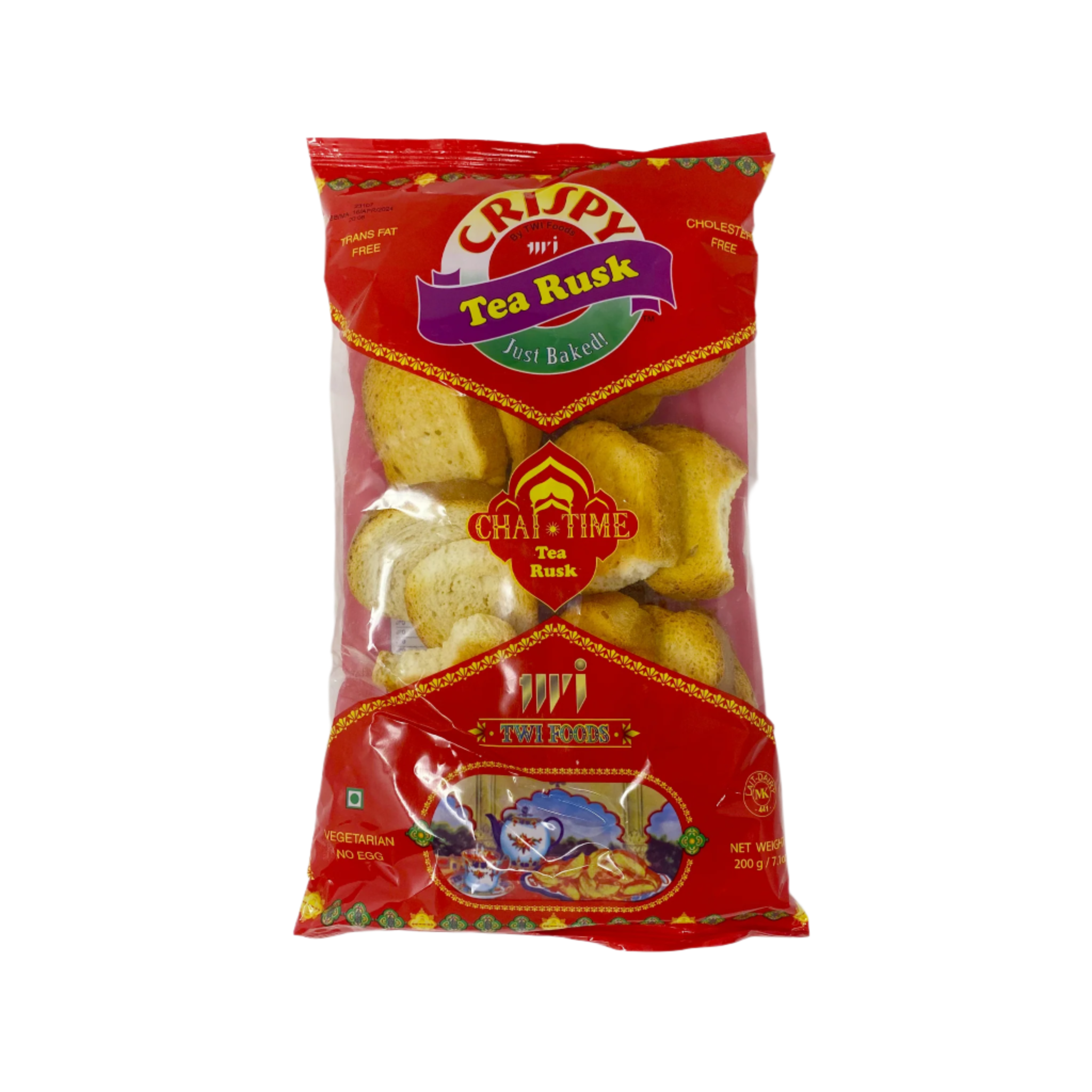 Yellow Color Tea Rusk Crispy Tea Rusk 200g – Two Brothers Halal Market