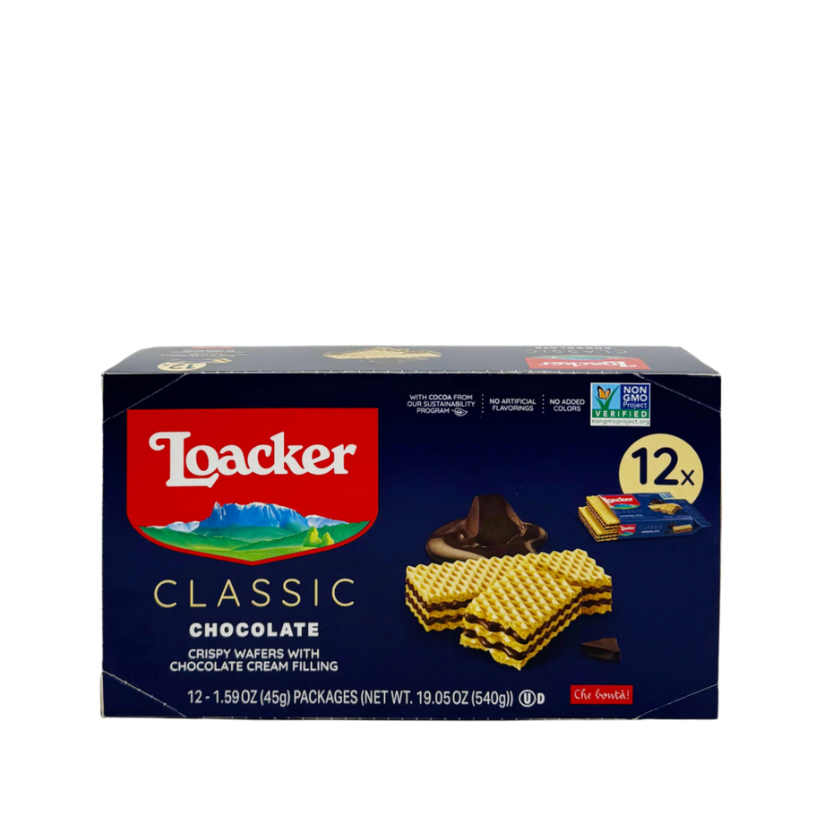 Loacker classic chocolate wafer 45g*12 – Two Brothers Halal Market