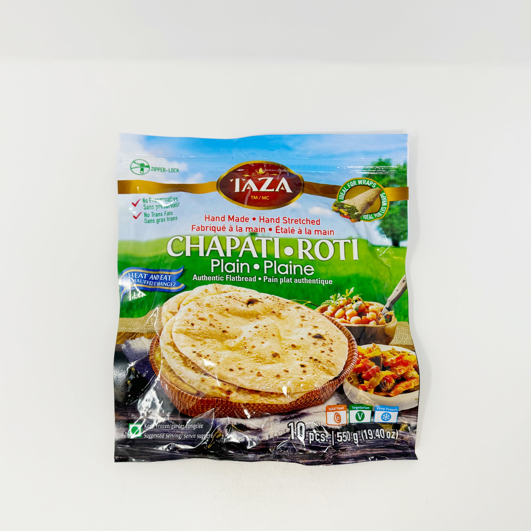 Taza Chapati Roti plain 10 pcs 550g (In-Store Only) – Two Brothers ...