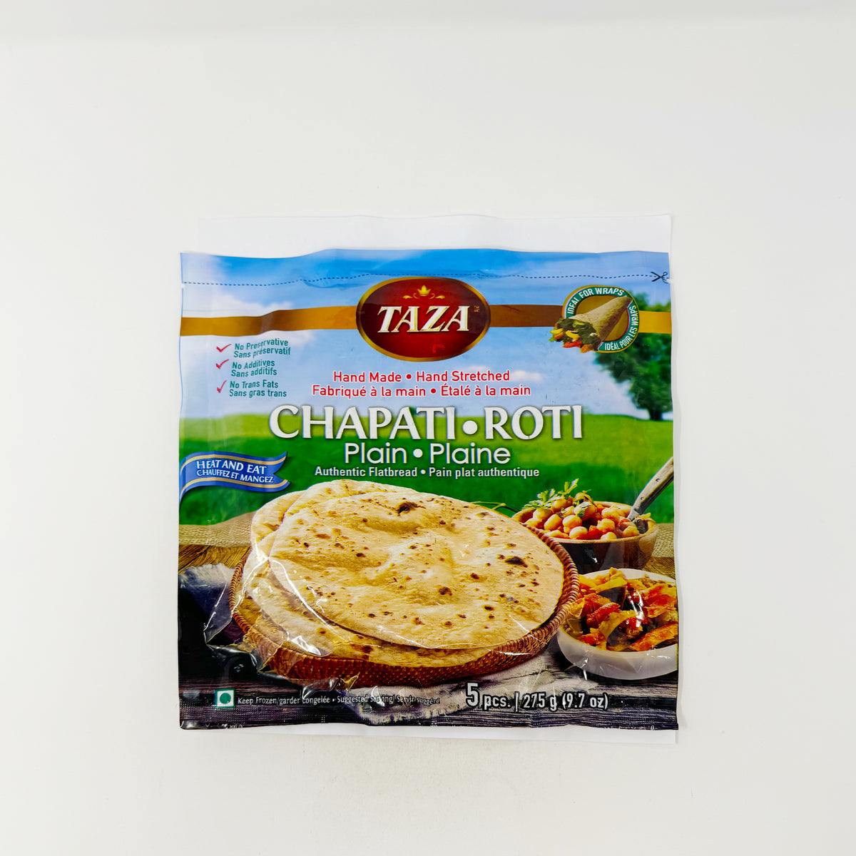 Taza Chapati Roti plain 5 pcs 275g (In-Store Only) – Two Brothers Halal ...